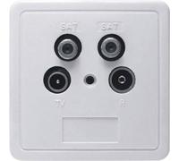 Axing SSD 4-00 Presa per antenna Twin Da incasso Presa per linea secondaria