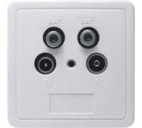 Axing SSD 4-00 Presa per antenna Twin Da incasso Presa per linea secondaria