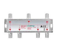 Axing SVE 60-01 Distributore partitore satellitare e digitale terrrestre 6 Vie, Splitter 5-2400 MHz, connettore F, con passagio DC