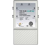 Axing TVS 16-00 Amplificatore per antenna TV digitale terrestre e FM radio, 6 Uscite, 10 dB, 47-862 MHz