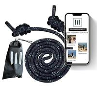 AXiOFiT Flow Rope - Corda per saltare per esercizi in casa, palestra, cardio, per salto e salto freestyle, aiuta la parte superiore del corpo fitness per boxe e principianti HIIT - 560 g