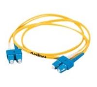Axiom LC/LC Fiber Cable 50m cavo a fibre ottiche Giallo