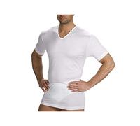AXIOM Maglia Intima Uomo Scollo V Mezza Manica Mm 6724 Filo di Scozia, Bianco, 4