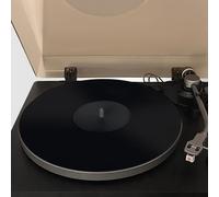 Axiom - Tappetino antiscivolo in acrilico per giradischi LP in vinile, spessore 2,7 mm per un migliore supporto del suono sul giradischi, fornisce bassi antistatici e più stretti (nero)