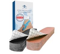 axion® Nastro kinesiologico pretagliato, nero, beige, 50 bendaggi pretagliati, autoadesivi, ad esempio come nastro per braccia, gambe, schiena, sport, dispositivo medico certificato