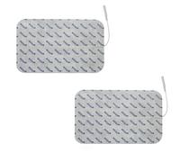 axion - 2 Grandi elettrodi Pads 18x11 cm per elettrostimolatori con attacco a cavetti da 2mm - per massaggio EMS e terapia del dolore TENS