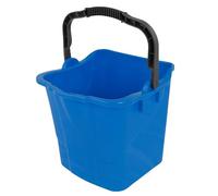 Axis Line Deluxe - Secchio rettangolare in plastica, 25 litri, con manico, 34,5 x 36 x 34 cm, per carrello di pulizia (blu)