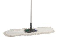 Axis Line Mocio Professionale 80 cm, Set Mop con Manico e Supporto Metallo | Include telaio pieghevole e copertura durevole lavabile 250 volte per pulizia uffici, corridoi e grandi superfici.