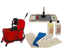 Axis Line Set Pulizia Pavimenti 10 Pezzi - Carrello 24L e Mocio