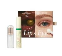 AXIS-Y Labbra E Occhi Set Vita Glow Lip Oil Dreamy Olive & Vegan Collage Eye Siero Hydra Barrier Duo per labbra e occhi chiari