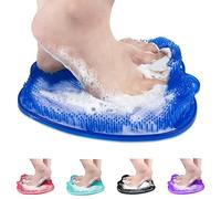 AXLOFO® Tappetino per Piedi Scrubber, Pad Massaggio Doccia Piede Spazzola Antiscivolo con Ventose, per la cura dei piedi, circolazione del piede e riduce il dolore ai piedi (mat-blue)