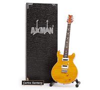 AXMAN Carlos Santana (Santana) - Replica chitarra in miniatura soprannaturale: regali musicali, fatti a mano ornamentali in scala 1/4
