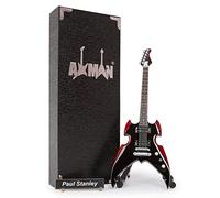 AXMAN Paul Stanley (Kiss): Silvertone Apocalypse Pro - Replica di chitarra in miniatura - Regali musicali - Scala ornamentale fatta a mano 1/4