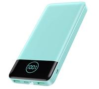 AXNEB Power Bank 13800mAh,Ultra Sottile & Leggero Caricatore Portatile con Display LCD,3A PD USB C Ingressi&Uscite Powerbank con Torcia LED Batteria Esterna per iPhone Samsung Huawei Xiaomi ECC
