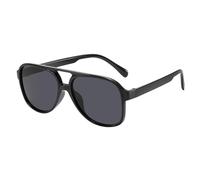 AXNKDH Occhiali da sole da pilota retrò donna uomo polarizzati anni '70 vintage quadrati doppio ponte UV400