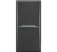 Deviatore 1P 10A 1m nero Bticino Axolute HS4003N