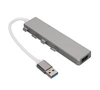 AXOC Adattatore hub USB multiporta, Quattro Porte 1 Porta USB 3.0 Hub USB Portatile 3 Porte USB 2.0 per Laptop Grigio