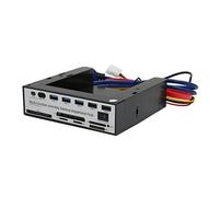 AXOC Pannello Frontale multimediale, USB3.0 Multifunzionale NGFF M.2 MSATA OTB Cruscotto multimediale di Backup con Un clic per Computer Desktop