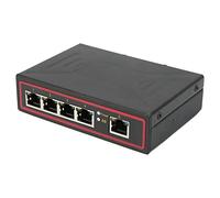 AXOC Switch Ethernet per Guida DIN, Alimentatore ridondante Montato su Guida DIN Switch Ethernet Industriale ad Alta velocità a 5 Porte per Esterni