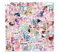 Axolotl Adesivi in Vinile per Ragazza, Kawaii Graffiti Stickers per Bicicletta Casco scrapbooking Skateboard Laptop, 100 Pezzi Impermeabili