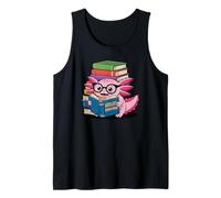 Axolotl Adventures Book Lover Lettura Divertente Canotta