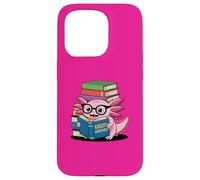 Axolotl Adventures Book Lover Lettura divertente Custodia per iPhone 15 Pro