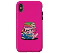 Axolotl Adventures Book Lover Lettura divertente Custodia per iPhone X/XS