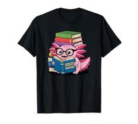 Axolotl Adventures Book Lover Lettura Divertente Maglietta
