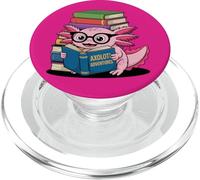 Axolotl Adventures Book Lover Lettura divertente PopSockets PopGrip per MagSafe