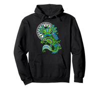 Axolotl Ajolote Huichol Azteca Mexico Felpa con Cappuccio