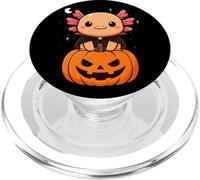 Axolotl Amante Animali Vampiro Zucca Halloween Ragazzi Ragazze PopSockets PopGrip per MagSafe