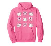 Axolotl Anfibio Ragazza Coquette Fiocco Rosa Mamma Mamma Felpa con Cappuccio