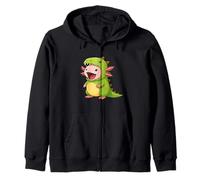 Axolotl Animal Lover Dinosaur Costume Trex Ragazzi Ragazze Bambini Felpa con Cappuccio