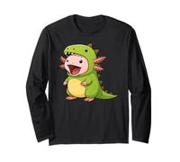 Axolotl Animal Lover Dinosaur Costume Trex Ragazzi Ragazze Bambini Maglia a Manica
