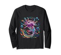 Axolotl Art Azteco Salamandra messicana Messico Cinco De Mayo Maglia a Manica