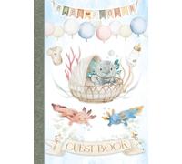 Axolotl Baby Shower Guest Book: Full Color Gender Neutral, Watercolor Axolotl Theme - Includes Gift Log, predictions and advice, photo & notes pages ... design for either Boy or Girl baby shower.