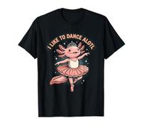 Axolotl Ballerina Divertente Danza Gioco di Parole Maglietta