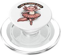 Axolotl Ballerina Divertente Danza Gioco di Parole PopSockets PopGrip per MagSafe