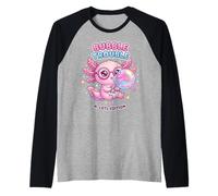Axolotl Blowing Bubble Chewing Gum Bubble Trouble, Axolotl Maglia con Maniche Raglan