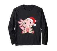 Axolotl Buon Natale Inverno Axolotls Natale Maglia a Manica
