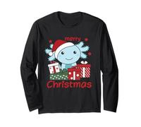 Axolotl Buon Natale Inverno Axolotls Natale Maglia a Manica