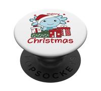 Axolotl Buon Natale Inverno Axolotls Natale PopSockets PopGrip Adesivo