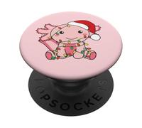 Axolotl Buon Natale Inverno Axolotls Natale PopSockets PopGrip Adesivo