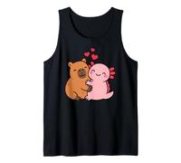 Axolotl Capybara BFF Animal Lover Valentines Ragazzi Ragazze Bambini Canotta