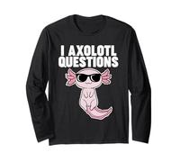 Axolotl con Occhiali da Sole I Axolotl Domande Maglia a Manica