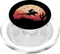 Axolotl Cowboy Silhouette Far West Tramonto PopSockets PopGrip per MagSafe
