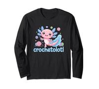 Axolotl Crocheter Crochet Maglia a Manica