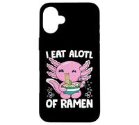 Axolotl Eating Ramen Noodles - I Eat Alotl of Ramen Axolotl Custodia per iPhone 16 Plus