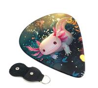 Axolotl Fantasy - Confezione da 6 plettri per chitarra elettrica, 0,46, 0,71, 0,93 mm, sottili, medi e pesanti, per chitarra elettrica, acustica, basso, ukulele, confezione da 6
