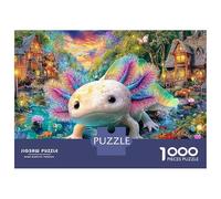 Axolotl Fantasy Puzzle 1000 Pezzi per Adulti Puzzle Cosmic Elephant Puzzle Giochi Educativi Bella Decorazione Stimolante Colorato Un Unico100% Cartone Riciclato70x50cm/1000pcs